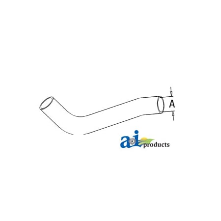 A & I Products Radiator Hose, Upper 9" x1.5" x0.5" A-CH11789